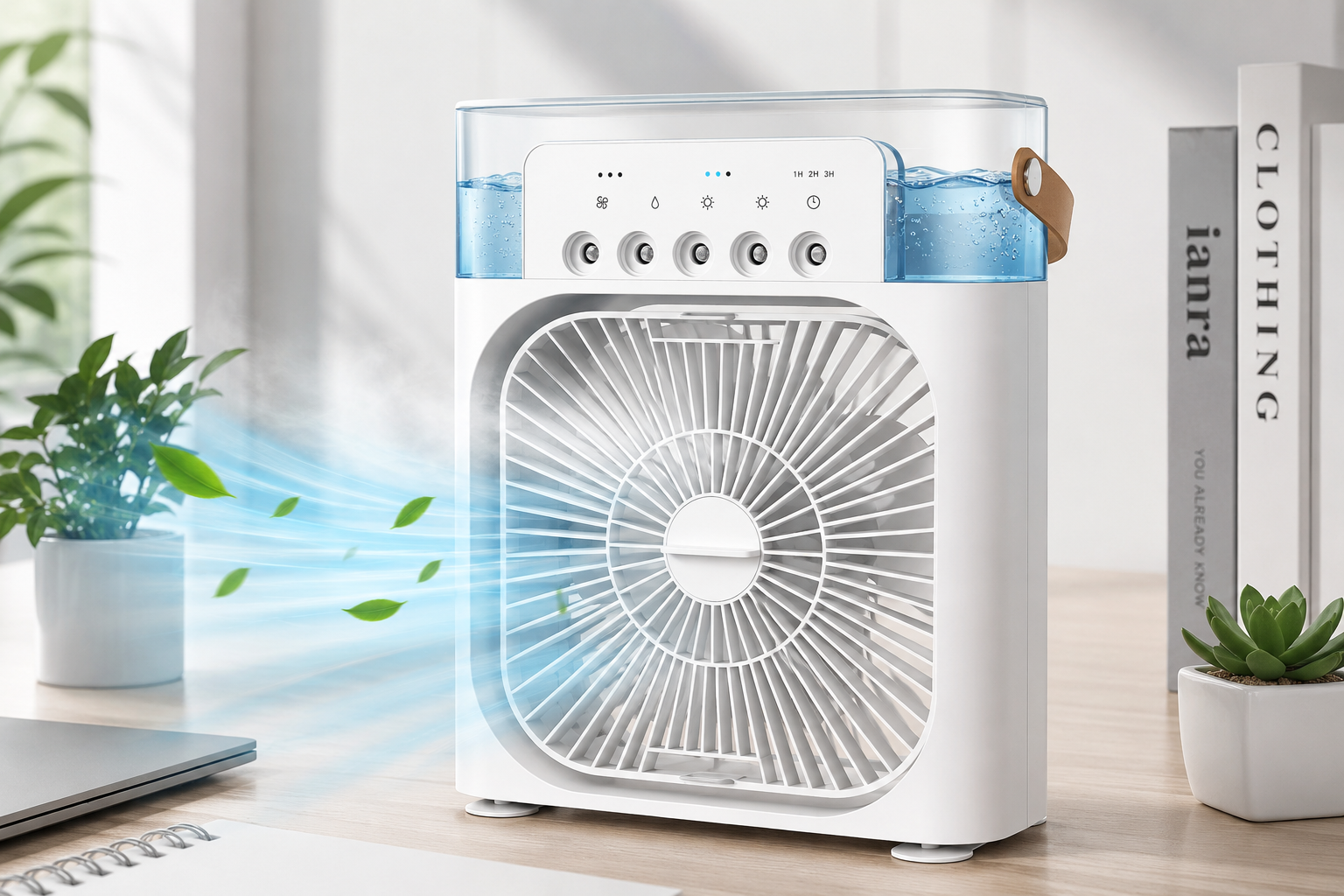 ❄️ Enfriador de Aire Portátil 4 en 1 con Humidificador